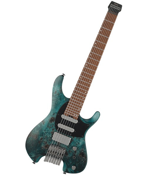 “Exclusiva en Veerkamp Online” Ibanez Guitarra Eléctrica 7 Cuerdas Entintado Azul Mate Q547PB-COL con Funda, Serie Q