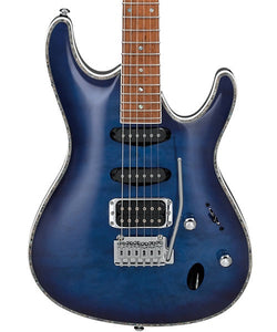 Ibanez Guitarra Eléctrica Azul/Negro Sombreado SA360NQM-SPB, Serie SA