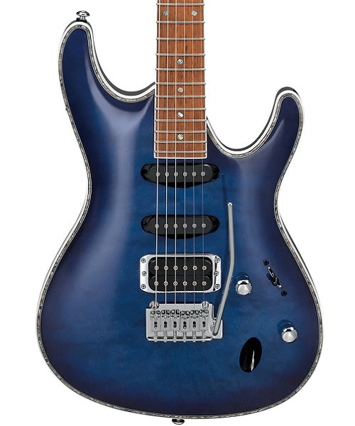 Ibanez Guitarra Eléctrica Azul/Negro Sombreado SA360NQM-SPB, Serie SA