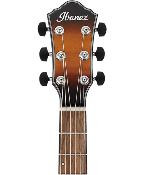 Ibanez Guitarra Electroacústica Picea Ámbar/Sombreado Negro AEWC400-AMS, Serie AEWC