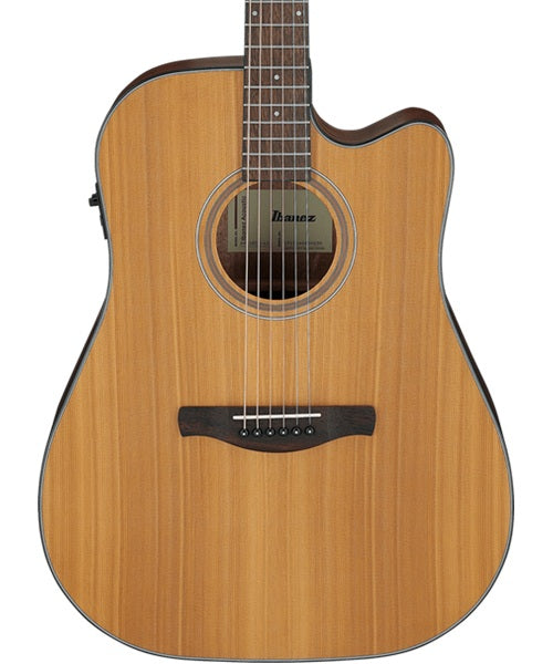 Ibanez Guitarra Electroacústica Cedro Mate AW65ECE-LG, Serie Artwood