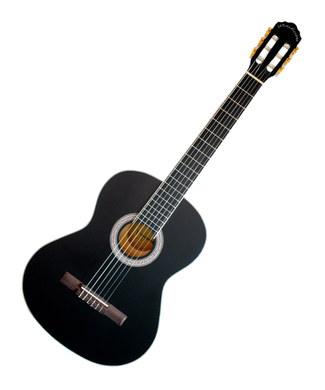 La Estudiantina Guitarra Clásica LECG-0100 BK Linden Negro Mate