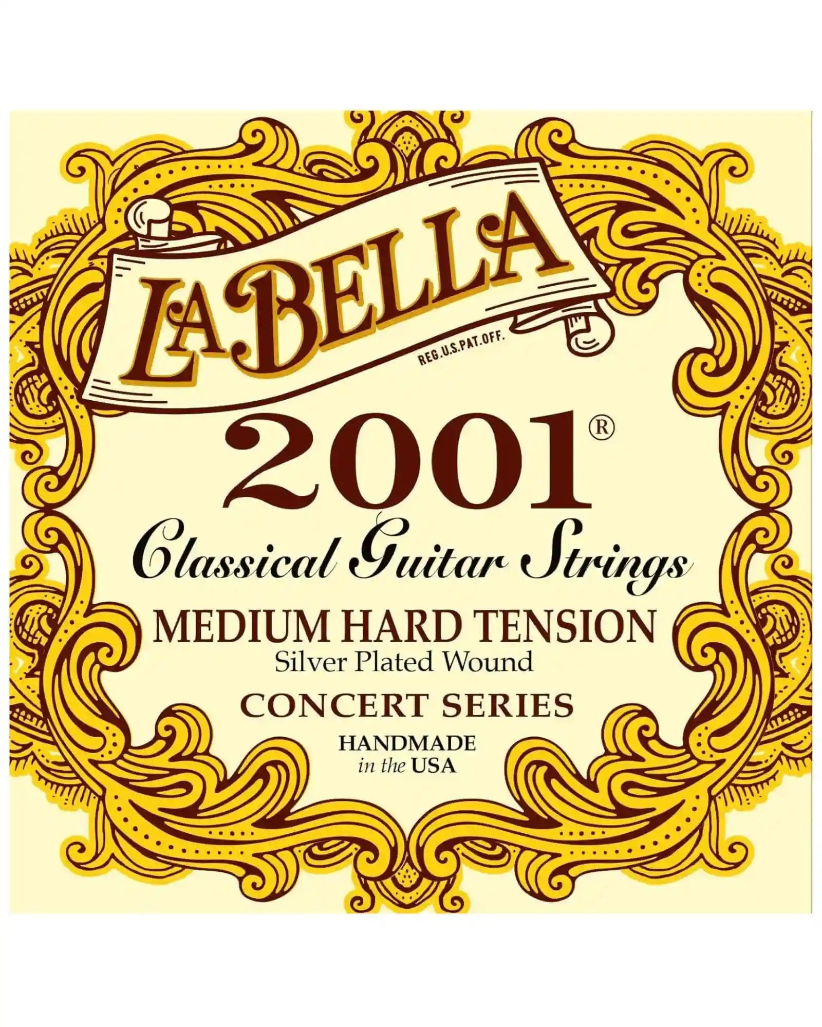 Encordadura La Bella 2001MH para Guitarra Clásica Tensión Media Alta Nylon