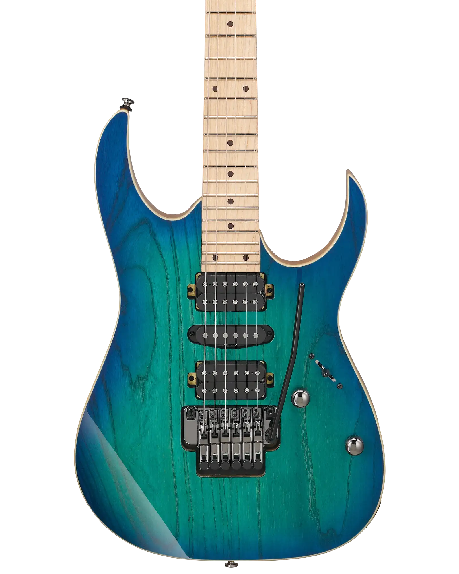 Guitarra Eléctrica Ibanez RG470AHM-BMT Verde Entintado Sombreado Azul