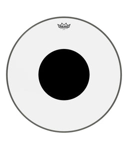 Remo Parche 20" CS-1320-10 Controlled Sound Centro Negro Transparente