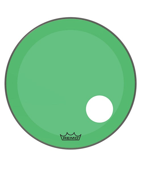 Parche Remo 22" Colortone™ Powerstroke® P3 Verde con perforación
