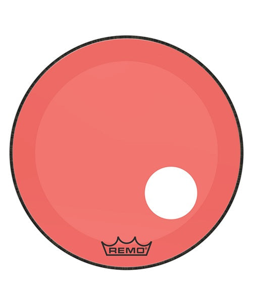 Parche Remo 22" Colortone™ Powerstroke® P3 Rojo con perforación