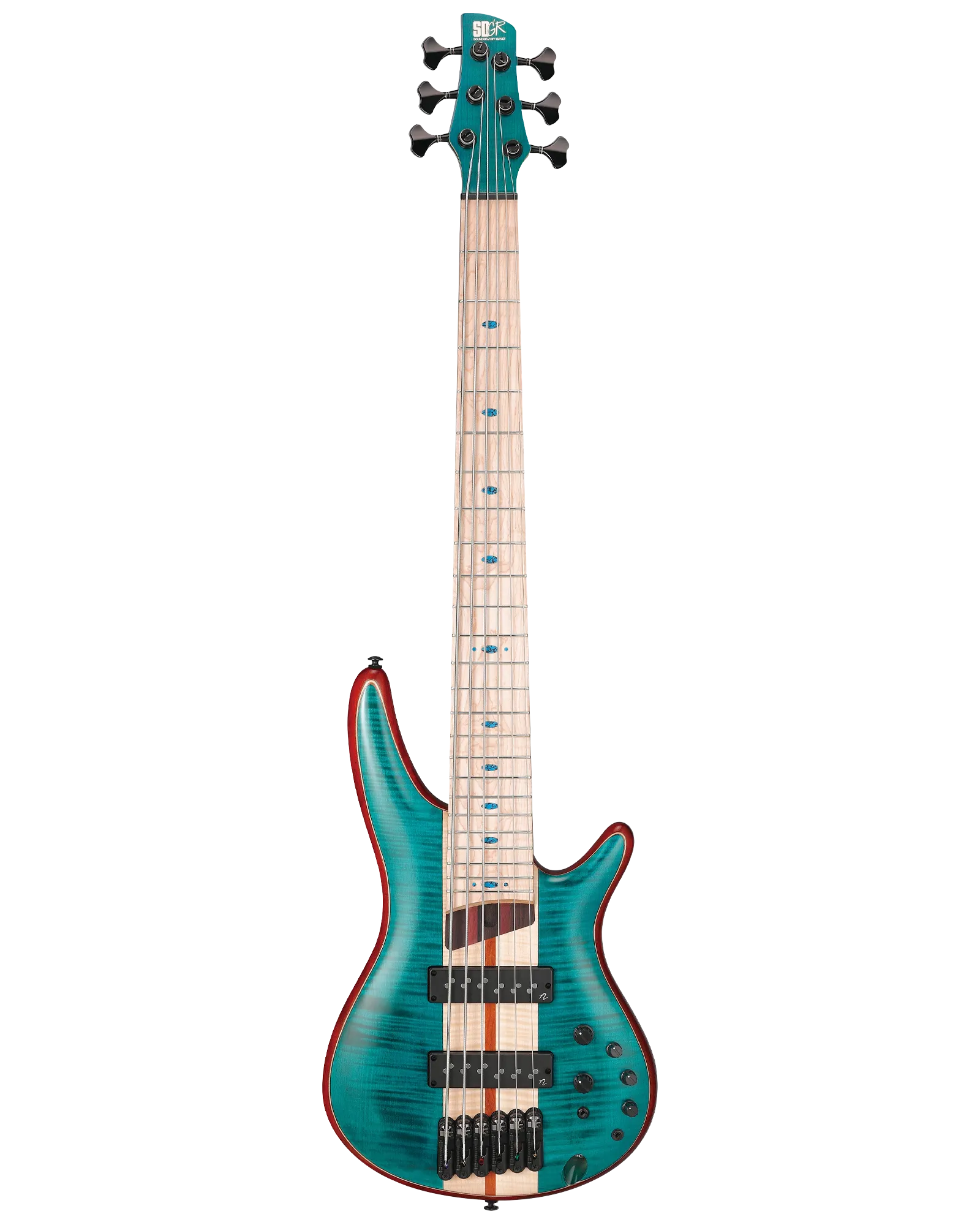 Bajo Eléctrico Ibanez SR Premium SR1426B-CGL Verde Mate con Funda de 6 Cuerdas