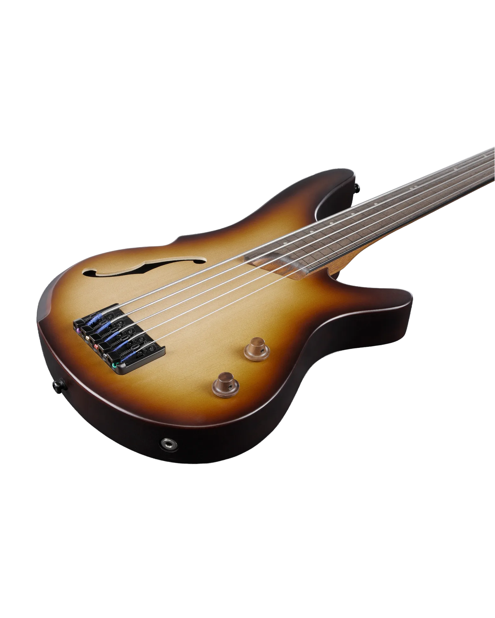 Bajo Eléctrico Ibanez SR Bass Workshop SRH505F-NNF Natural Sombreado Café Mate Fretless de 5 Cuerdas