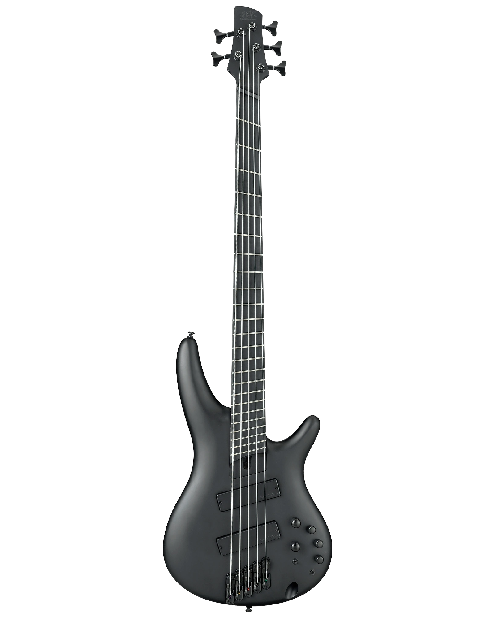 Bajo Eléctrico Ibanez SR Iron Label SRMS625EX-BKF Negro Mate Multi Escala de 5 Cuerdas