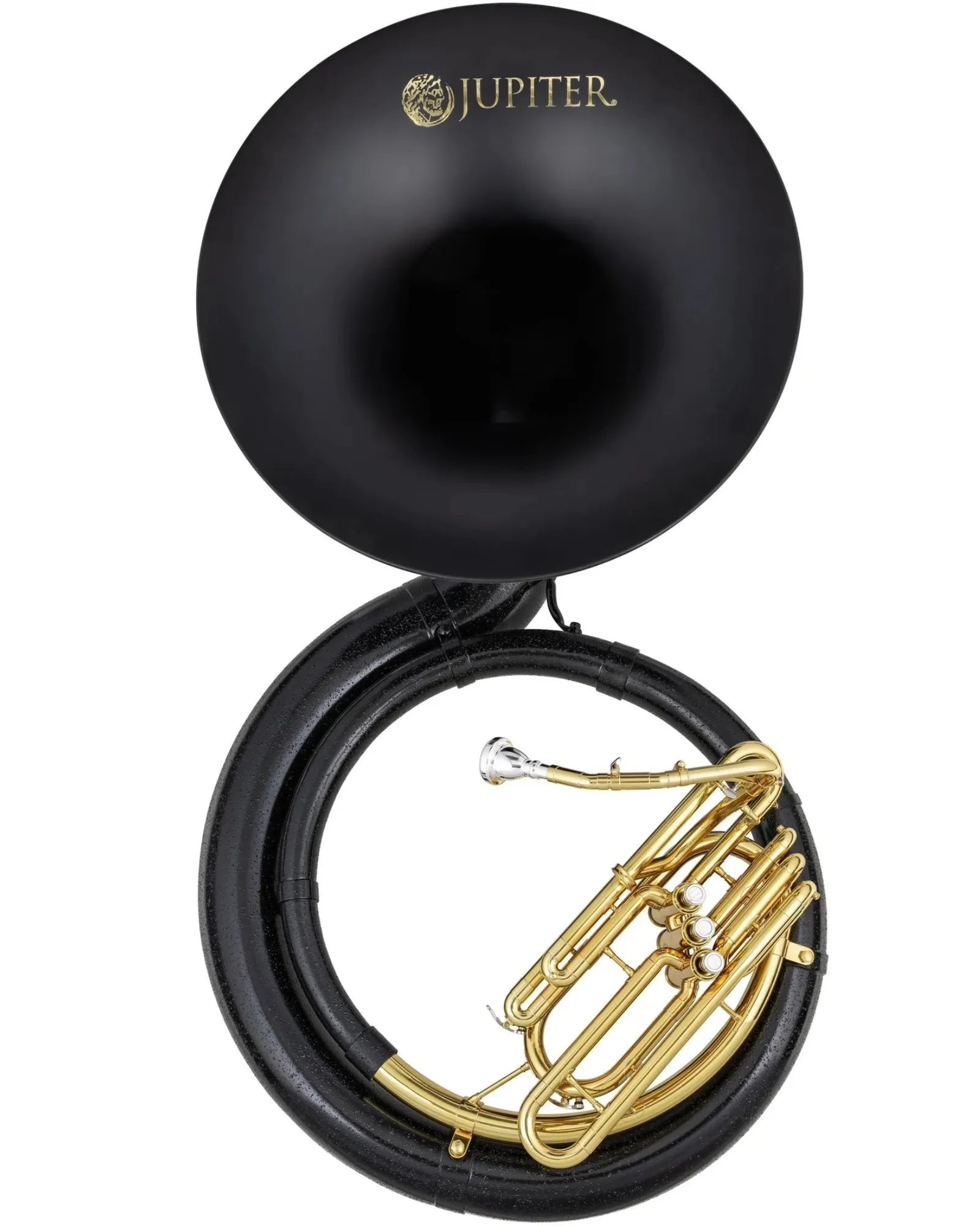 Sousafón Jupiter Si Bemol JSP1000BLK Fibra de Vidrio Negro/Laqueado con Estuche