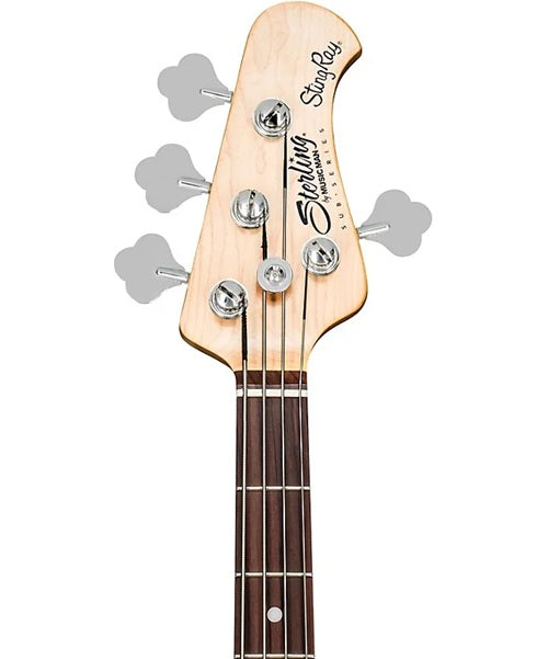 Sterling S.U.B. Series Bajo Eléctrico Entintado Negro Mate ST-RAY4-TBKS-J1, StingRay