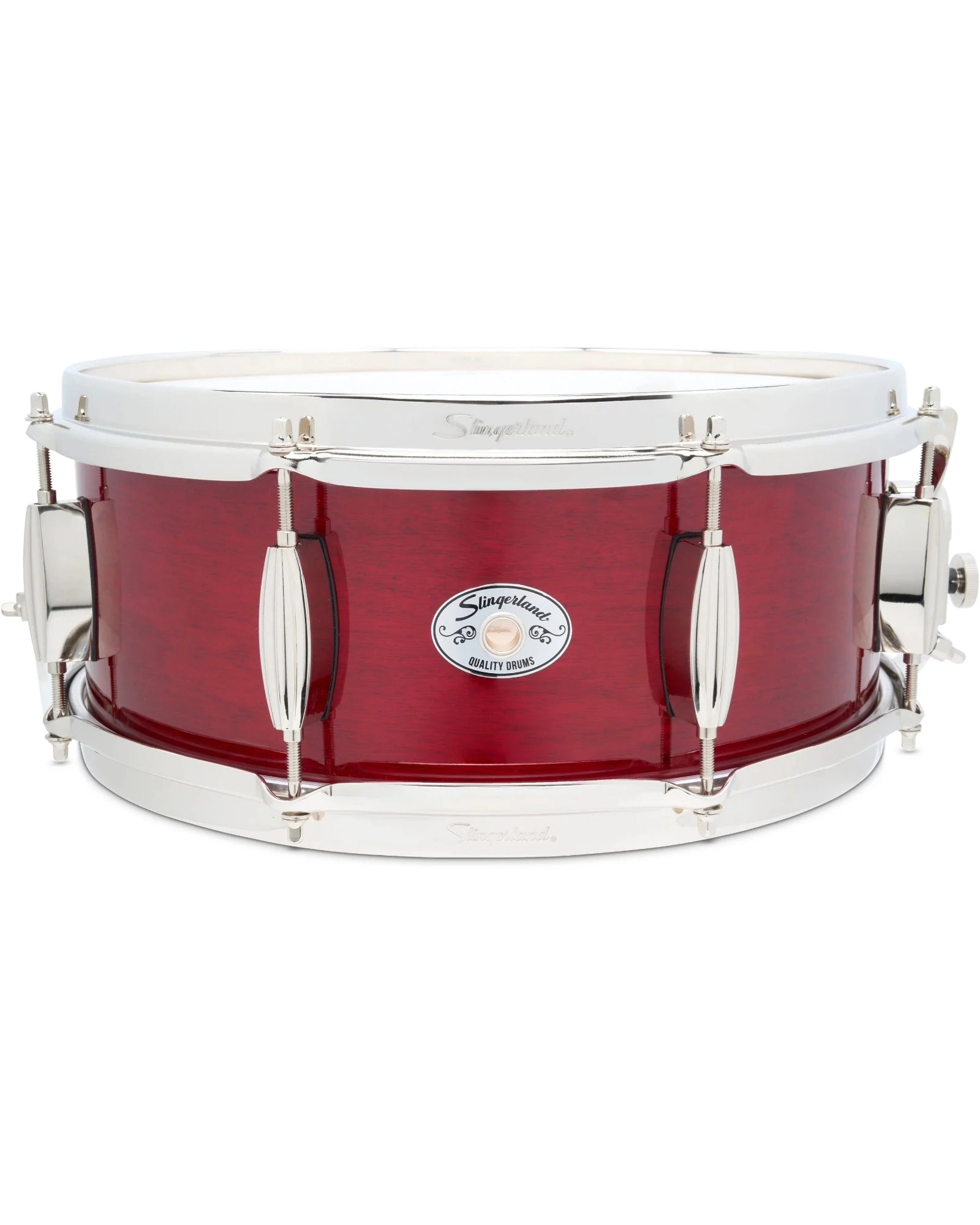 Tarola Slingerland SDSK5514SSKRCR Studio King 5.5"x14" Rojo Transparente, Arce