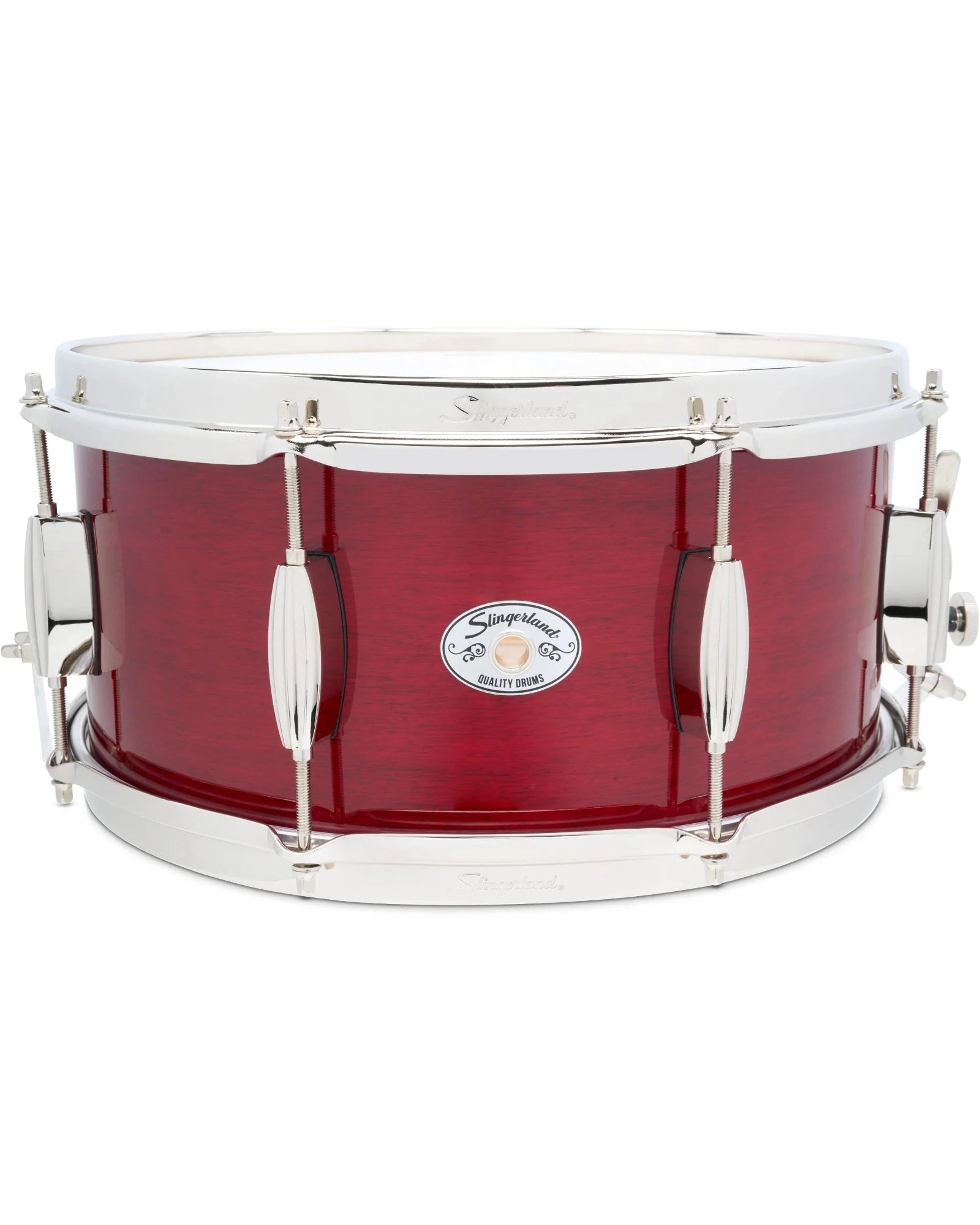 Tarola Slingerland SDSK6514SSKRCR Studio King 6.5"x14" Rojo Transparente, Arce
