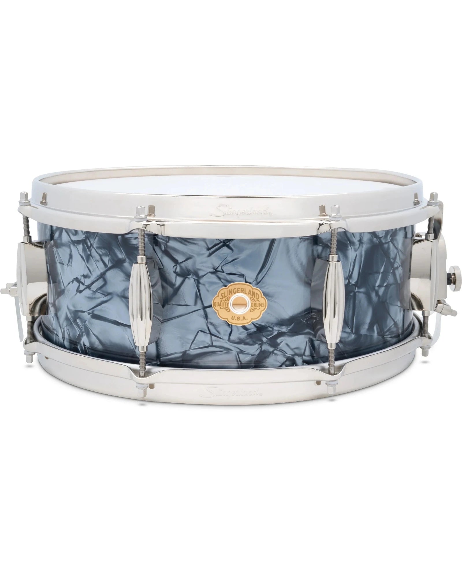 Tarola Slingerland SLFP5514SSK069 Radio King 5.5"x14" Negro Aperlado, Caoba