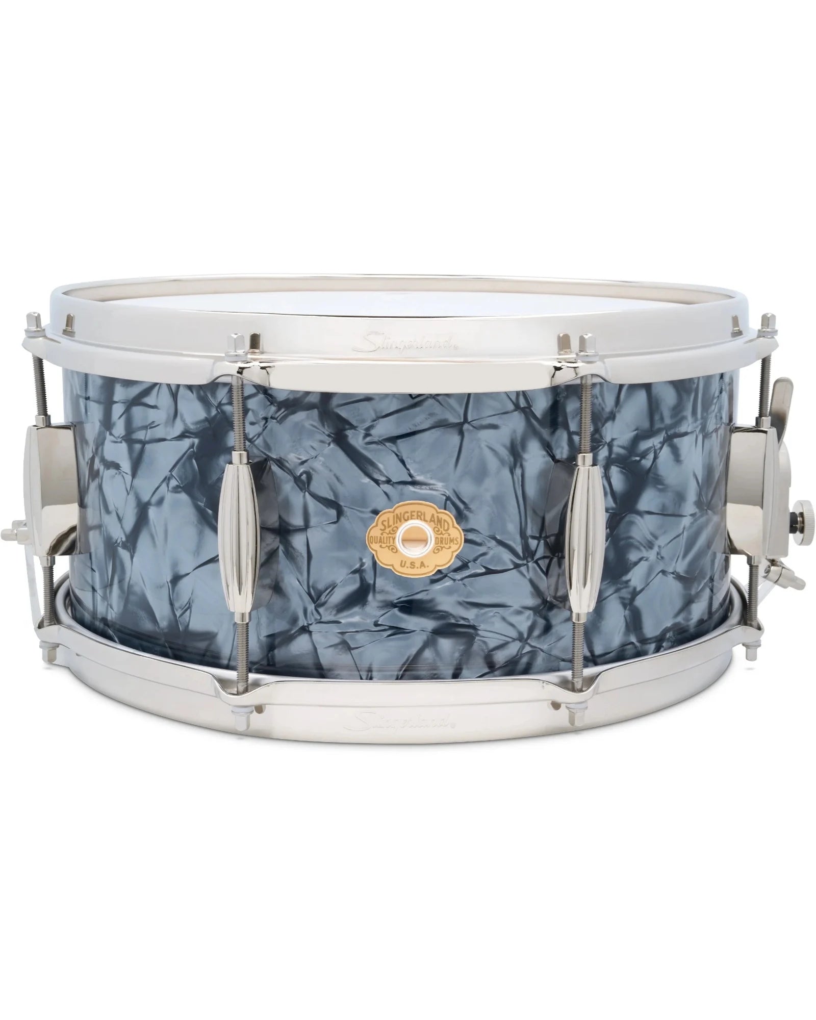 Tarola Slingerland SLFP6514SSK069 Radio King 6.5"x14" Negro Aperlado, Caoba