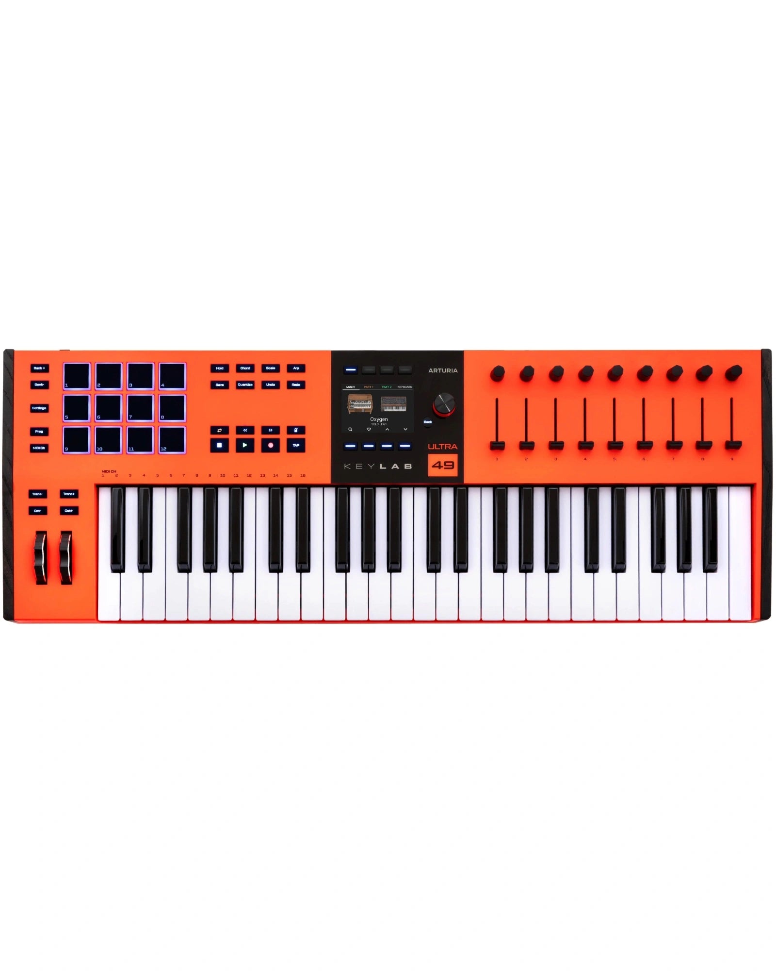 Teclado Controlador Arturia KeyLab 49 mk3 Ultra Edition Anaranjado