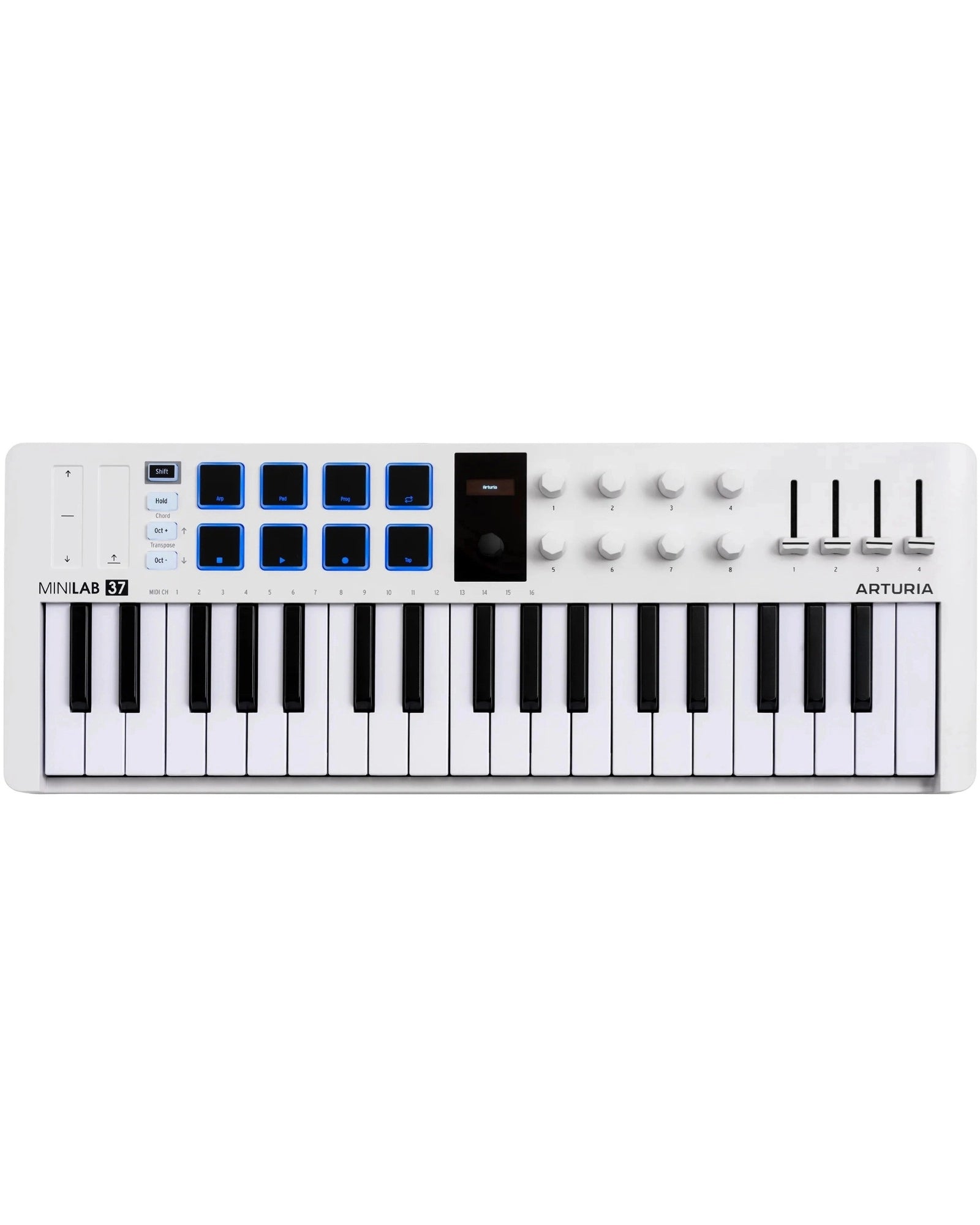 Teclado Controlador Arturia MiniLab 37 Blanco
