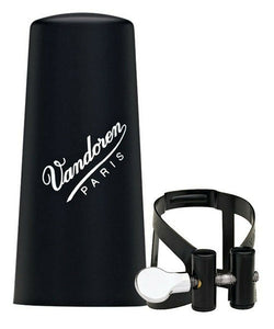 Vandoren Abrazadera y Tapaboquilla "M/O" Negra LC51BP para Clarinete Si Bemol