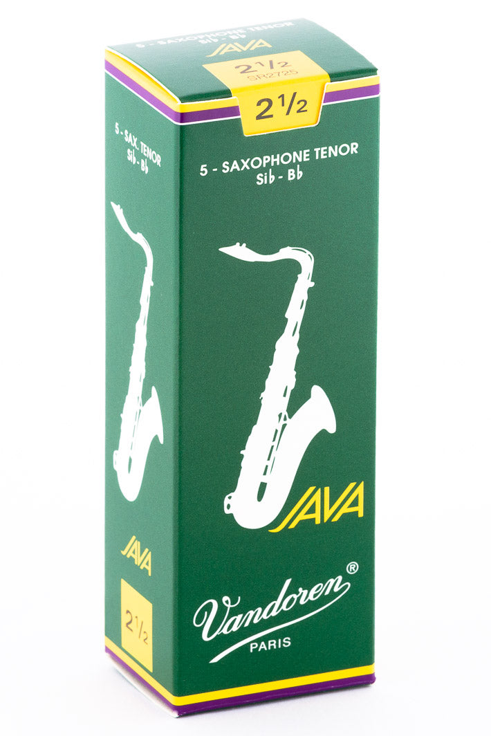 Caña Vandoren JAVA para Saxofón Tenor 2 1/2 - Caja de 5 Piezas