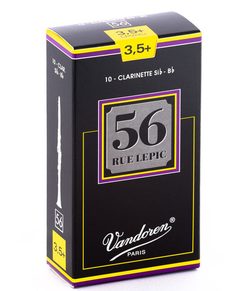Caña Vandoren "56 Rue Lepic" CR5035+ para Clarinete Si Bemol 3 1/2+- Caja de 10 piezas