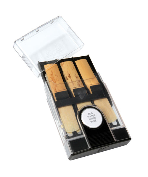 Portacañas Higrométrico Vandoren HRC10 para Clarinete Si Bemol y Saxofón Alto-6 Cañas