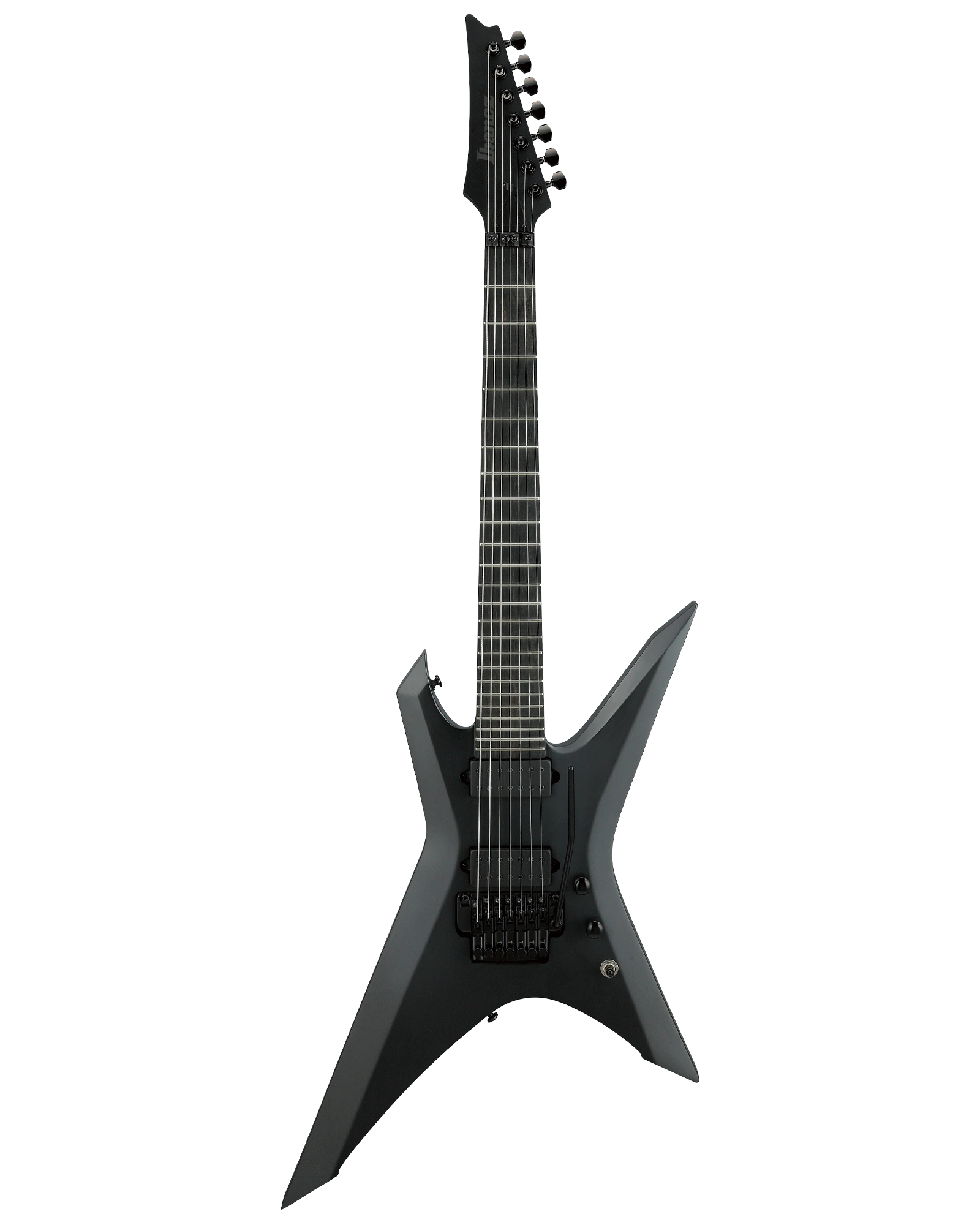 Guitarra Eléctrica Ibanez X Iron Label XPTB720-BKF Negro Mate con Funda de 7 Cuerdas