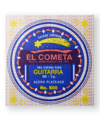 El Cometa Cuerda 500(12) para Guitarra Acústica, 1ra, Acero con Borla