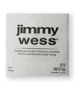 Jimmy Wess Cuerda JW-013P(12) para Guitarra Acústica y Eléctrica, 2A, Calibre 0.013, Acero (12 pzas)