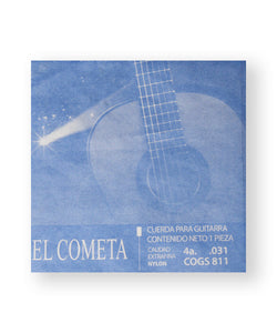 El Cometa Cuerda 811(12) para Guitarra Clásica, 4A, Cobre con Borla