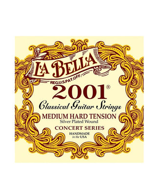 La Bella Encordadura Para Guitarra Clásica Nylon (Tensión Media) 2001MH 2001
