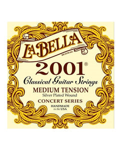 La Bella Encordadura Para Guitarra Clásica (Tensión Media) 2001ME 2001