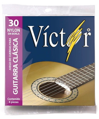 Víctor Encordadura para Guitarra Clásica VCGS-30 Nylon Sin Borla