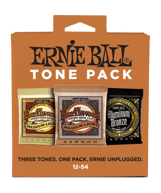 Ernie Ball Encordadura Guitarra Acústica 3313 Tone Pack Medium Light