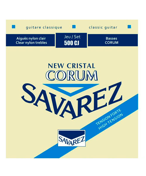 Savarez Encordadura Para Guitarra Clásica (Tensión Alta) 500CJ New Cristal Corum