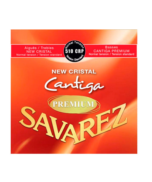 Savarez Encordadura Para Guitarra Clásica (Tensión Normal) 510CRP New Cristal Cantiga Premium