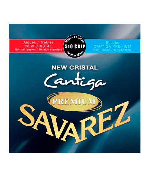 Savarez Encordadura Para Guitarra Clásica (Tensión Mixta) 510CRJP New Cristal Cantiga Premium