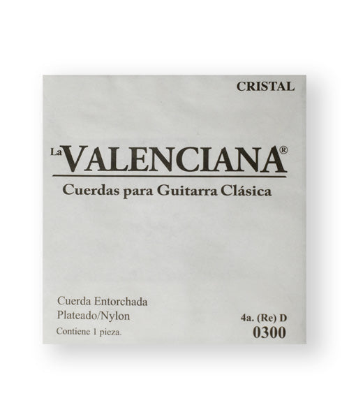 La Valenciana Cuerda 404C(12) para Guitarra Clásica, 4A, Nylon