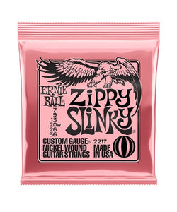 Ernie Ball Encordadura "Zippy Slinky" 2217, Guitarra Eléctrica, Nickel Wound 0.007-0.036