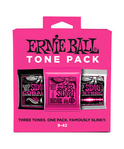 Ernie Ball Encordaduras "Super Slinky Tone Pack" 3333, Guitarra Eléctrica, 9-42, 3 Piezas