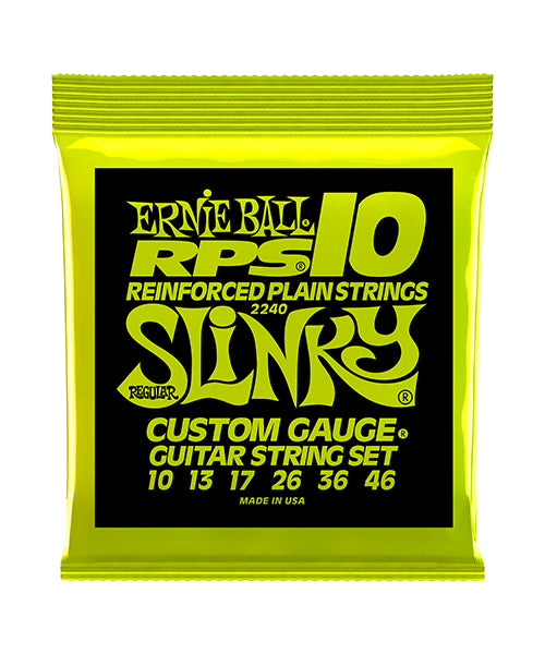 Ernie Ball Encordadura "RPS Regular Slinky" 2240, Guitarra Eléctrica, Nickel Wound 10-46