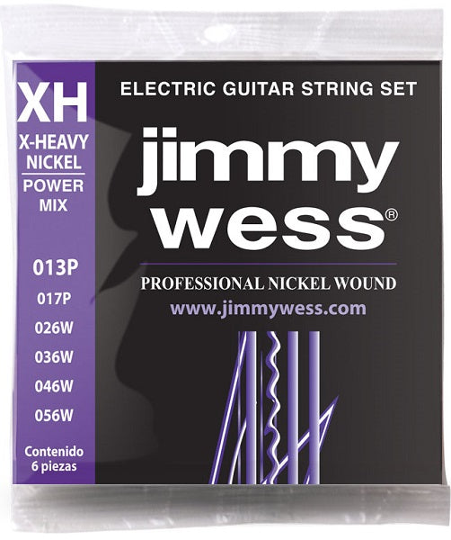 Jimmy Wess Encordadura para Guitarra Eléctrica JWGE-1013N Power Mix Xtra Heavy Jazz Nickel