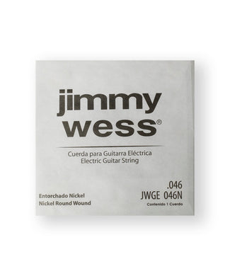 Jimmy Wess Pro Cuerda WN46(12) para Guitarra Eléctrica, Calibre 0.046, Nickel (12 pzas)