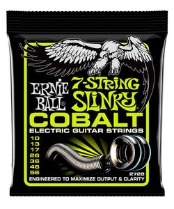 Ernie Ball Encordadura "Regular Slinky Cobalt" 2728, Guitarra Eléctrica 7 Cuerdas 10-56