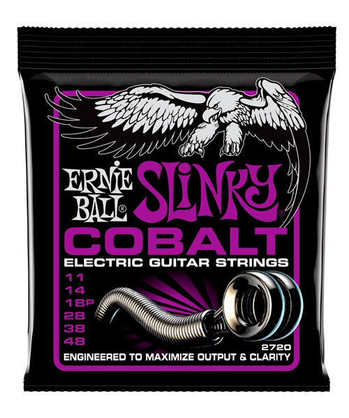 Ernie Ball Encordadura "Power Slinky Cobalt" 2720, Guitarra Eléctrica 11-48