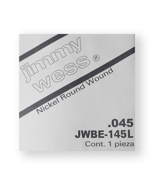 Jimmy Wess Cuerda 145L para Bajo Eléctrico, 1A, Calibre 0.045, Long Scale (1 pza)