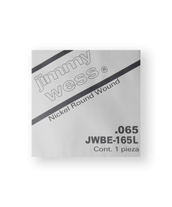 Jimmy Wess Cuerda 165L para Bajo Eléctrico, 2A, Calibre 0.065, Long Scale (1 pza)