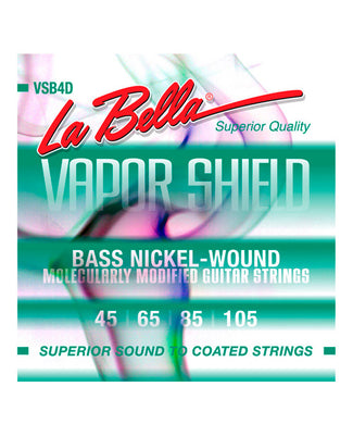 La Bella Encordadura Para Bajo Eléctrico Niquel 0.045-0.105 VSB4D Vapor Shield