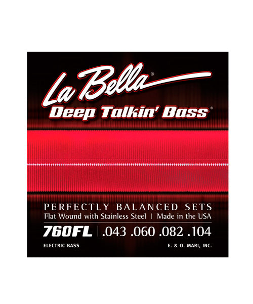La Bella Encordadura Para Bajo Eléctrico Light Acero 0.043-0.104 760FL Deep Talkin' Bass