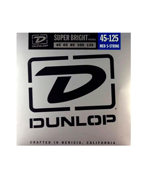 Dunlop Encordadura Bajo Eléctrico De 5 Cuerdas DBSBN45125CV Medium